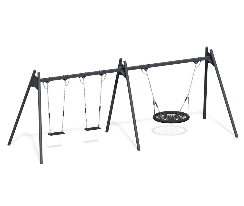 Качели "Лодочка" тройные